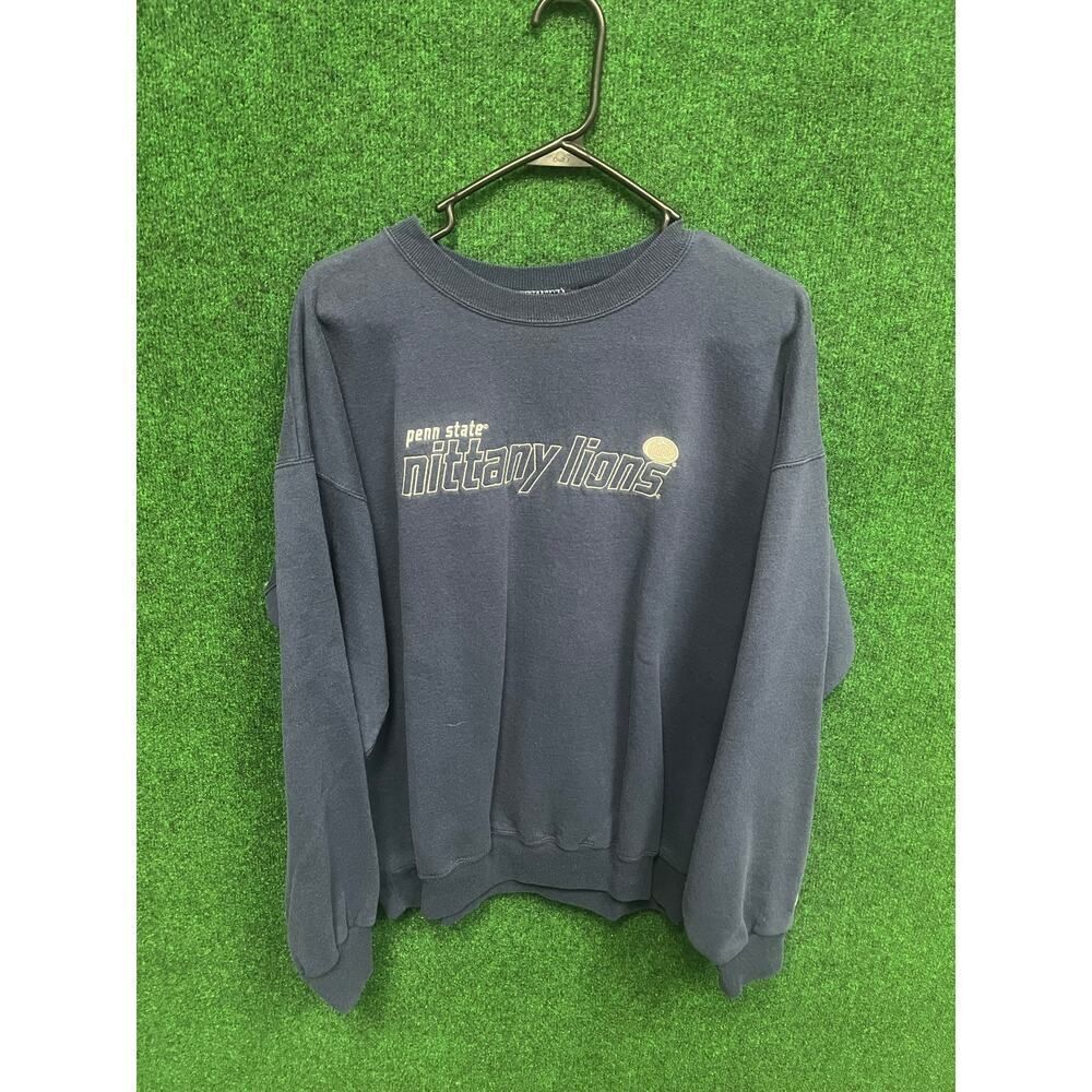 Penn State University PSU pullover navy sweatshirt size XL Y2K Champion UNISEX